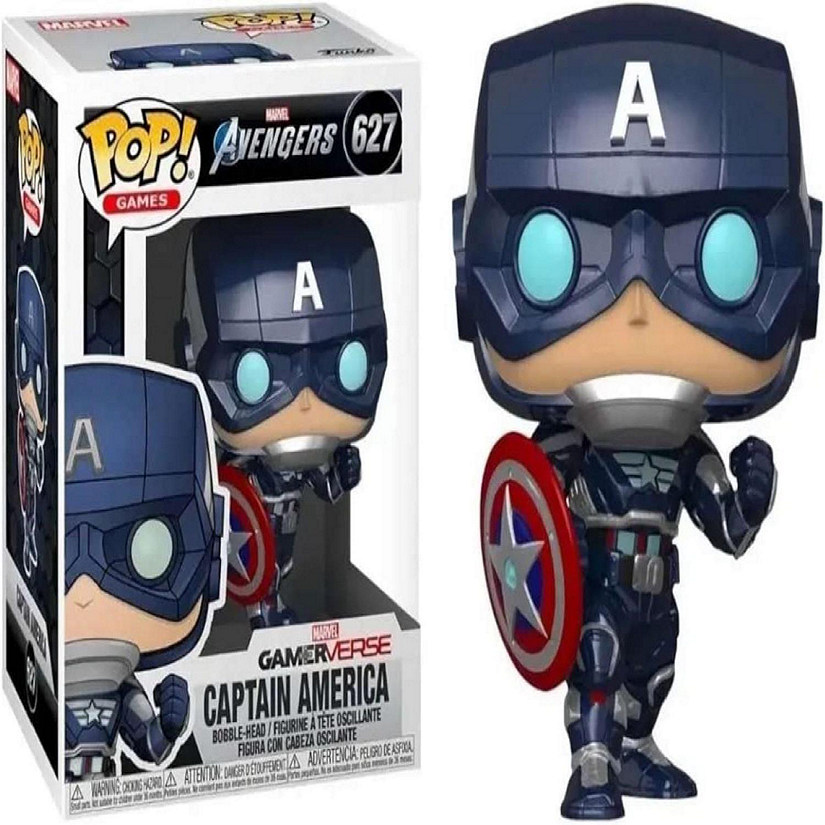 Funko Pop! Marvel: Avengers Game - Captain America Stark Tech Suit Image