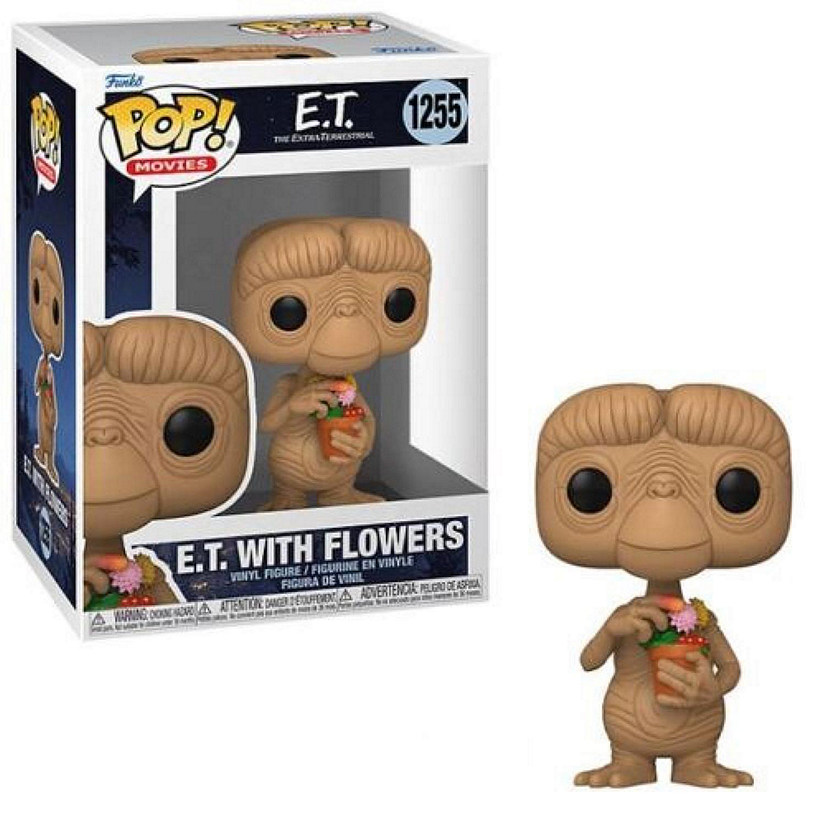 Funko Pop! Movies: E.T. The Extra-Terrestrial - E.T. with Flowers Image