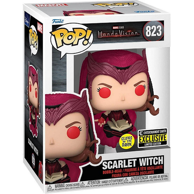 Funko Pop! Scarlet Witch 823 Glows in the Dark! Entertainment Earth Exclusive Image