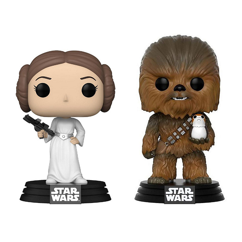 Funko Pop! Star Wars - 2pk Leia & Chewy - #595, #195 Image