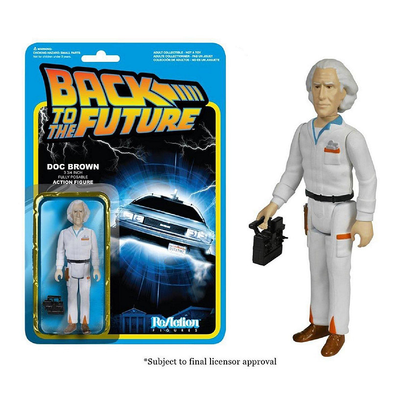 Funko ReAction Back To The Future Doc Brown Action Figure Image