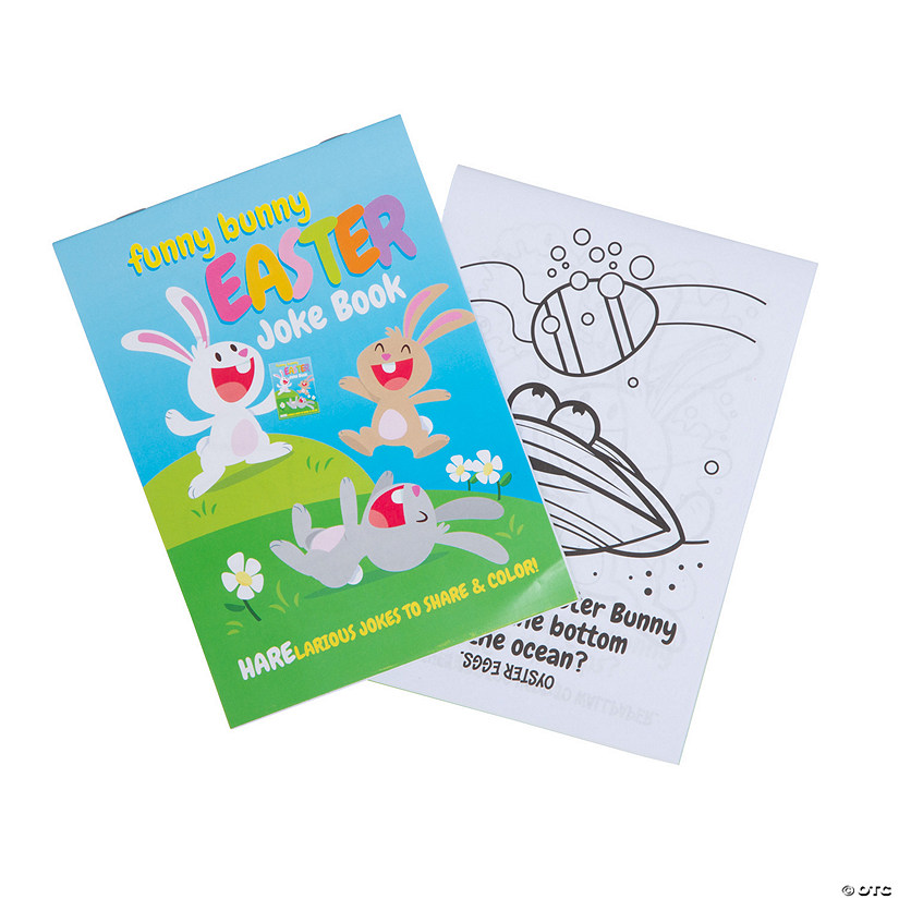 Funny Bunny Easter Joke Coloring Books - 12 Pc. Image