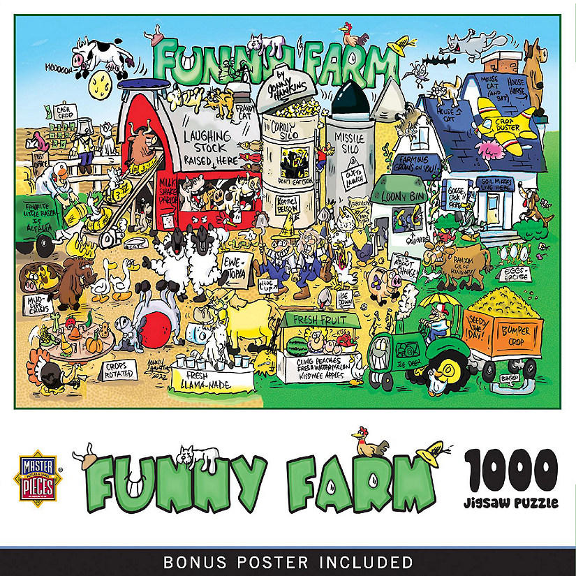 Funny Farm 1000 Piece Jigsaw Puzzle Image