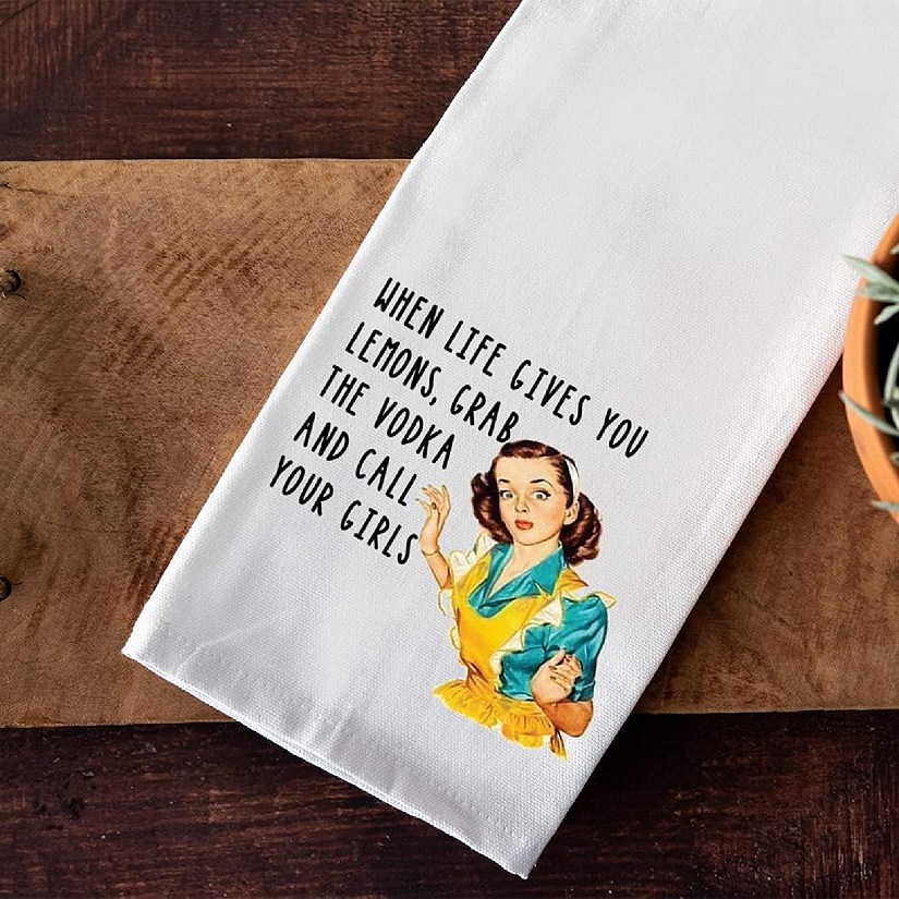 Funny Lemons Kitchen Towel, 1 Pack Image