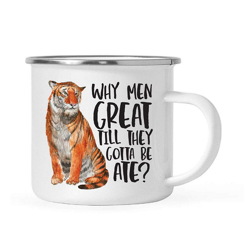 Funny Tiger 11oz Mug, Men Great Till Ate Image