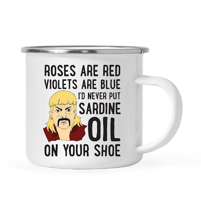 Funny Tiger 11oz Mug, Roses Red Violets Image