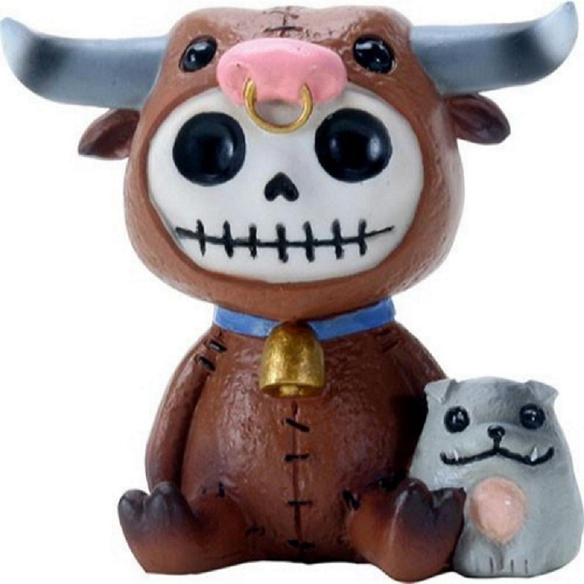 Furrybones Torro Skeleton in Cow Costume Figurine Image