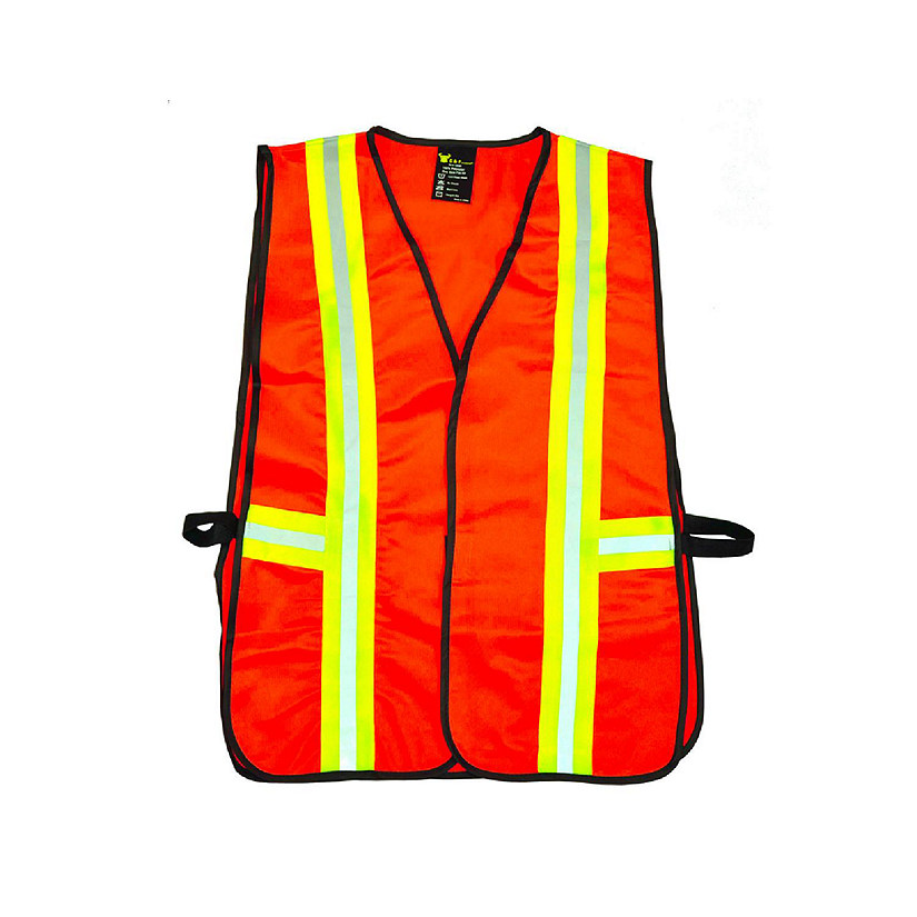 G & F Products Industrial Safety Vest with Reflective Stripes Image