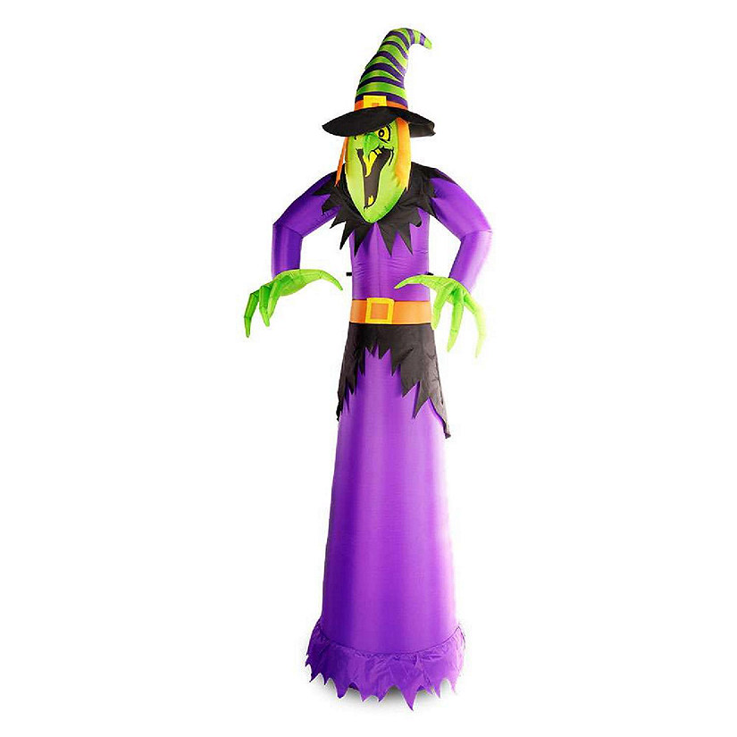 G128 10ft Witch Halloween Inflatable Decor with LED Lights Image