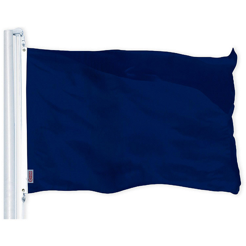 G128 2x3ft 1PK Solid Blue Printed 150D Polyester Flag Image