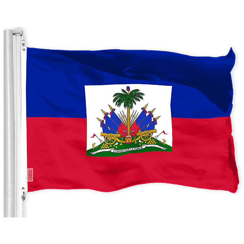 G128 3x5 Ft Printed 150D Polyester Haiti Flag Image