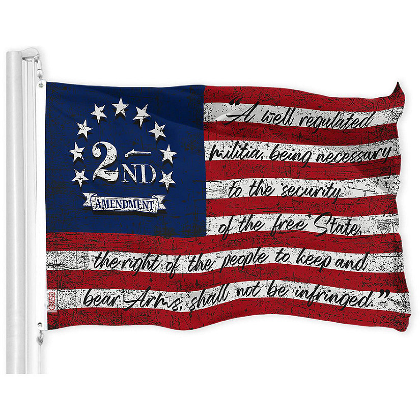 G128 3x5ft 2nd Amendment 150D Polyester Flag Image
