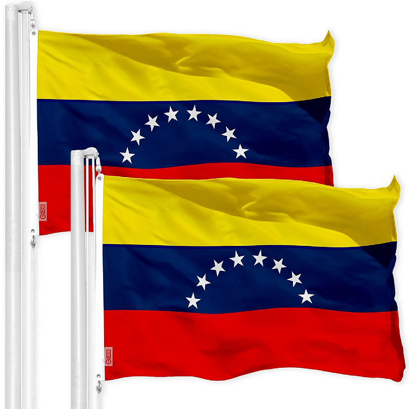 G128 3x5ft 2PK Venezuela 150D Polyester Flag Image