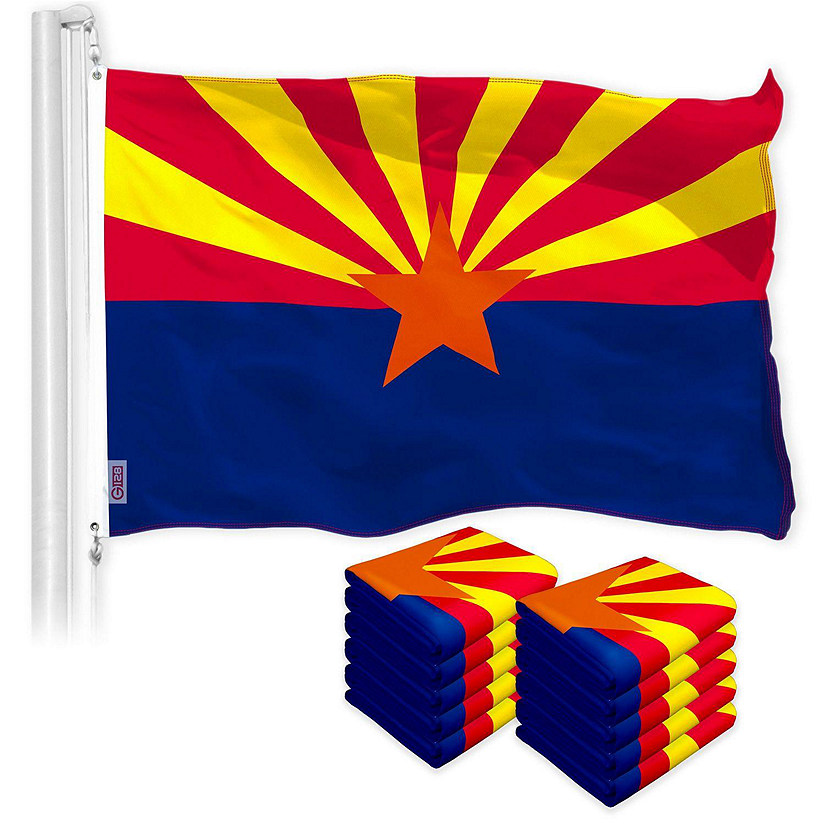 G128 - Arizona AZ State Flag 3x5FT 10 Pack 150D Printed Polyester Image