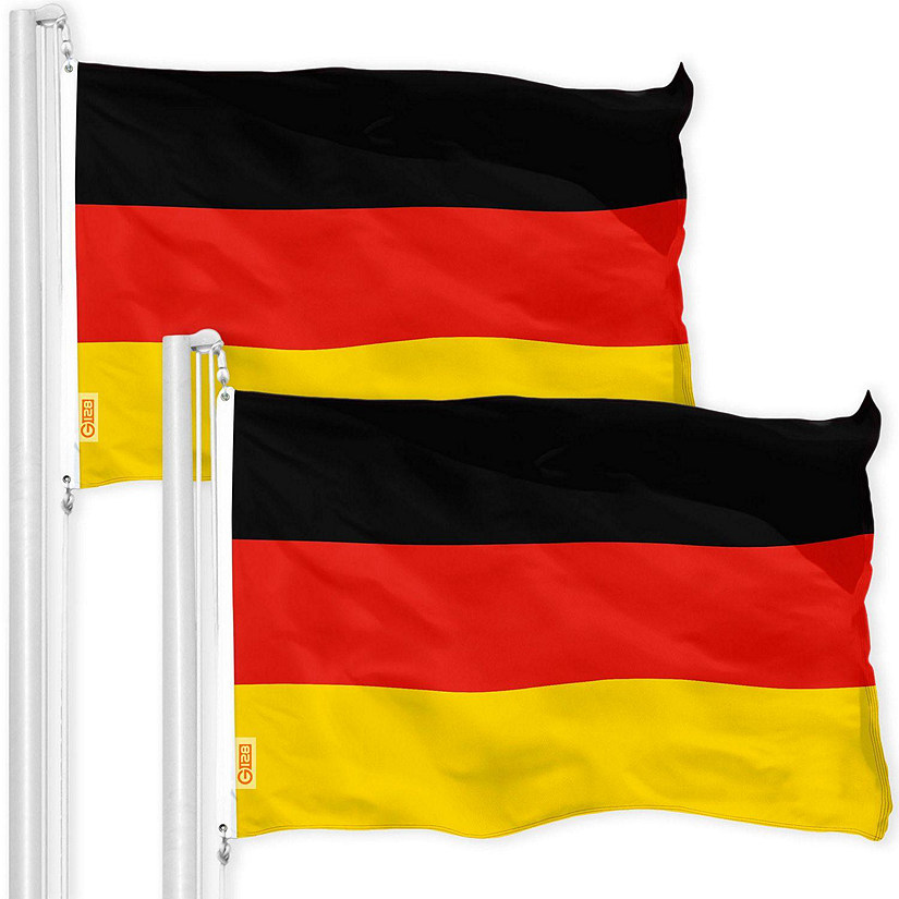 G128 - Germany German Flag 3x5FT 2 Pack 150D Printed Polyester ...