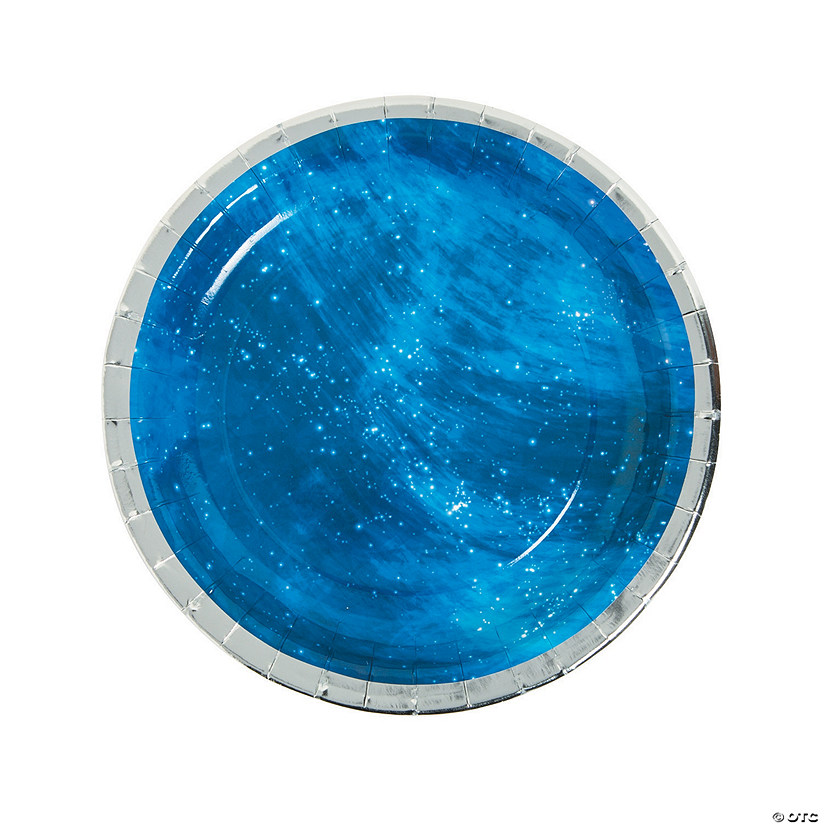 Galaxy Party Paper Dinner Plates - 8 Ct. Image