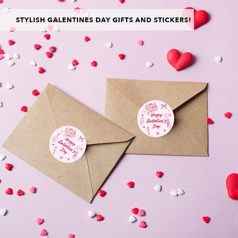 Galentines Cupid Coquette Bow Stickers Image