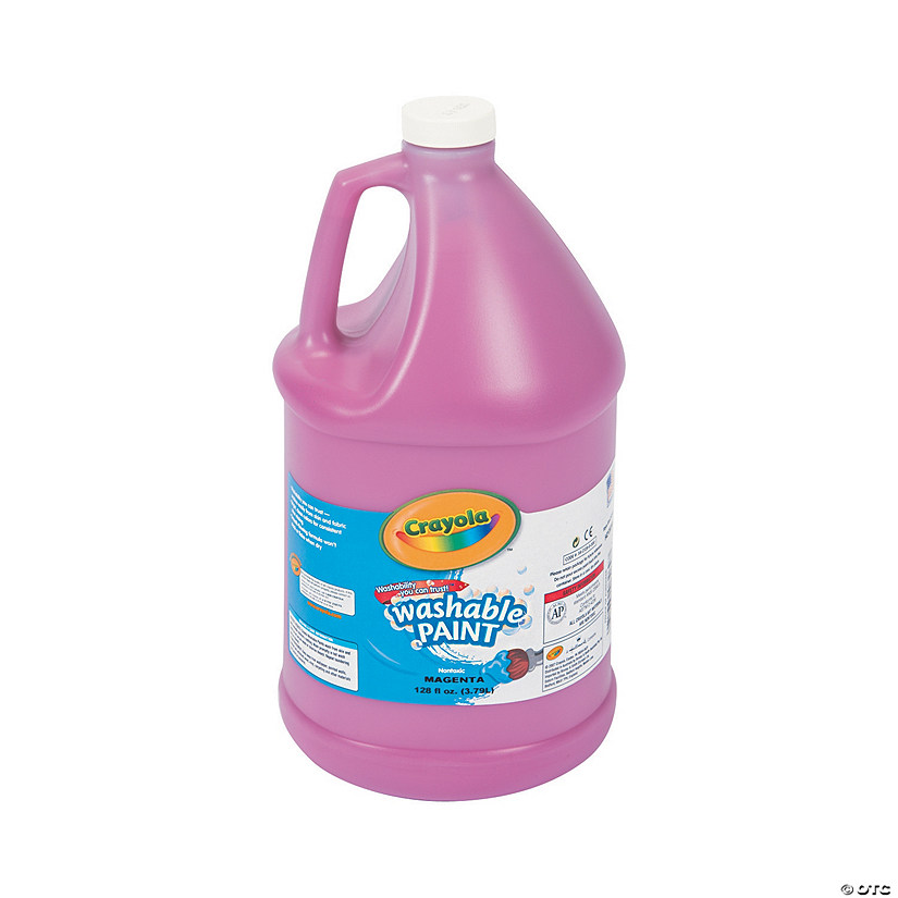 Gallon Crayola® Magenta Washable Paint Oriental Trading