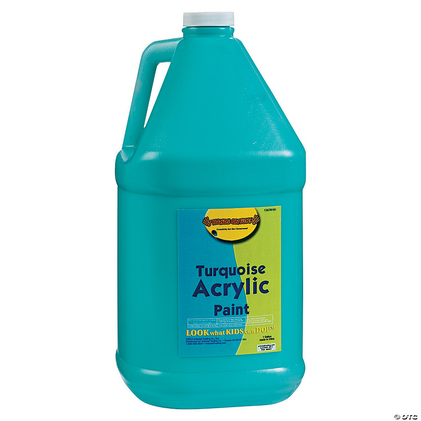 Gallon Washable Turquoise Acrylic Paint Discontinued