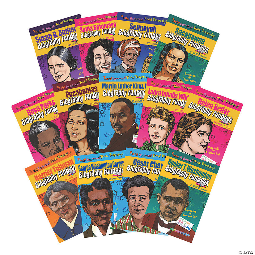 Gallopade Women & Minorities Who Shaped Our Nation Activity Book, Set of 13 Image