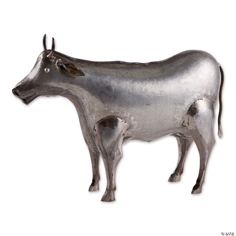 Galvanized Cow Sculpture Image