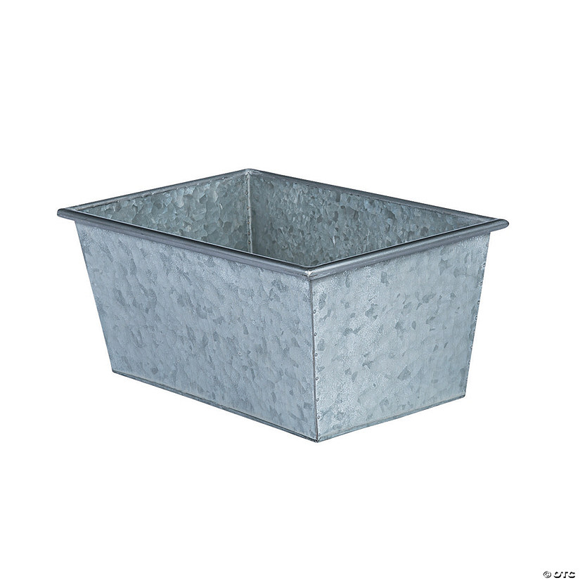 Galvanized Metal Rectangular Box Image