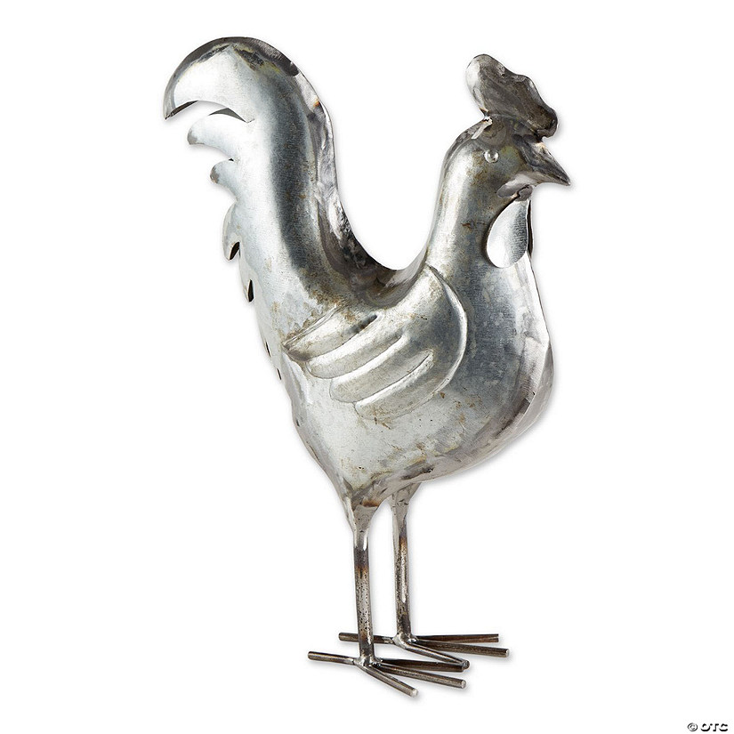 Galvanized Rooster Sculpture Image