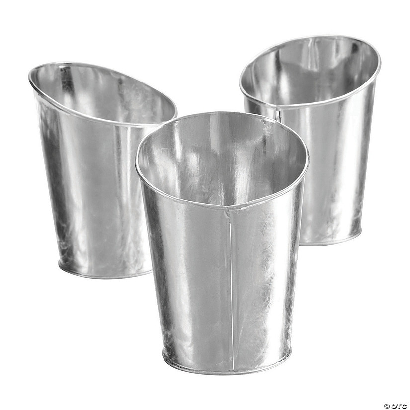 Galvanized Vases - 3 Pc. Image