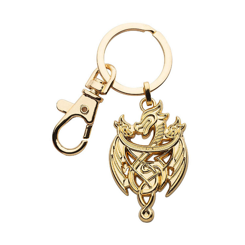 Game of Thrones House of the Dragon Gold Dragon 3D Keychain Image