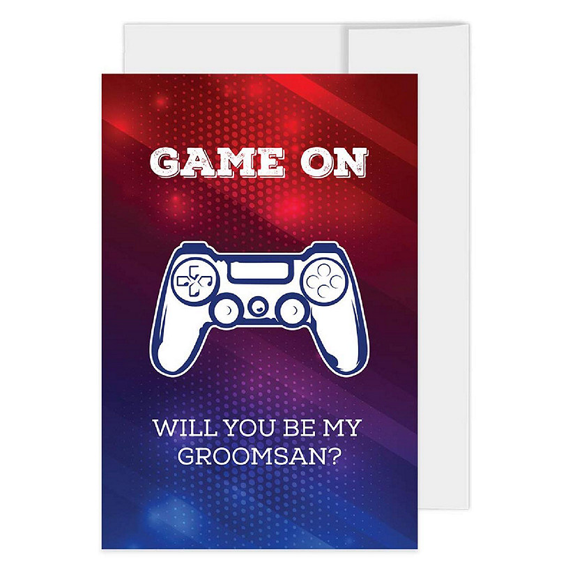 Game On Groomsman Proposal 4x6IN 16PC Image