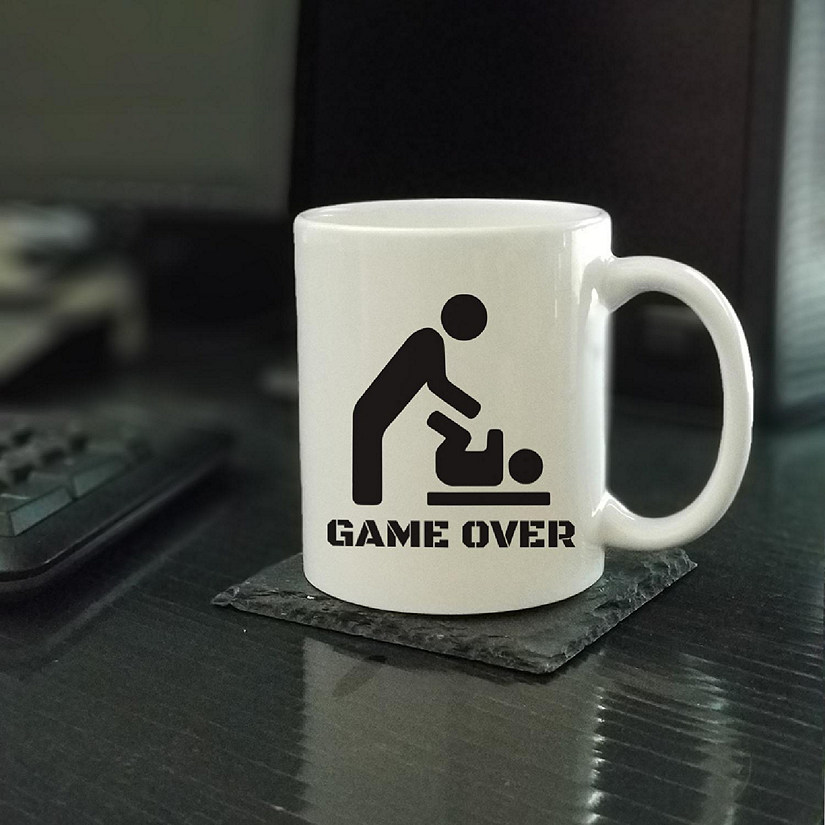 Game Over Dad Ceramic Mug Image