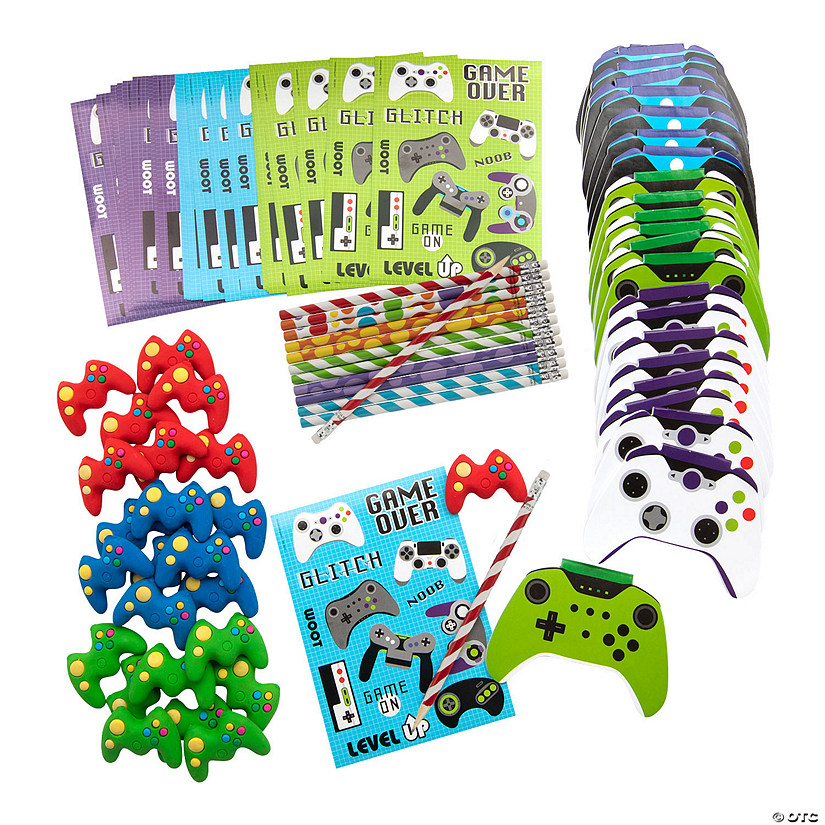 Gamer Stationery Sets Party Favor Kit for 24 - 96 Pc. Image