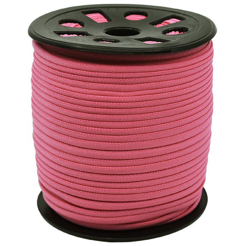 Ganel Pink Braided Elastic for Crafts One Sixth in x100 Yards by Galaxy Notions Image