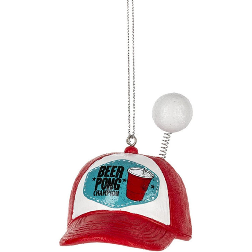 Ganz Beer Pong Hat Champion Ornament, Resin Image