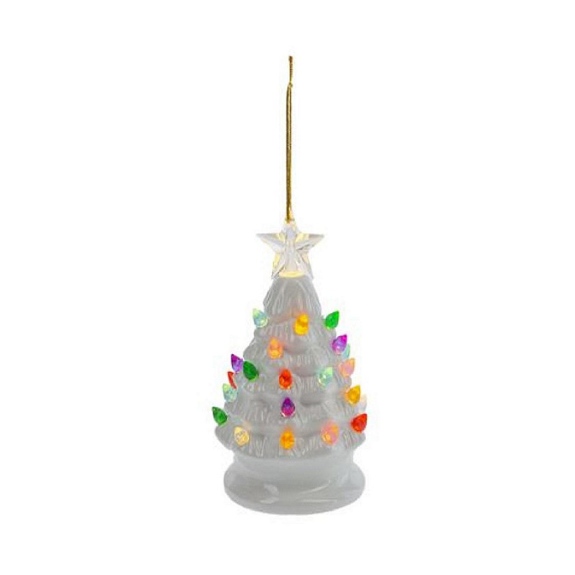 Ganz LED Light Up Tree Christmas Ornament 5.5 Inch Multicolor Image