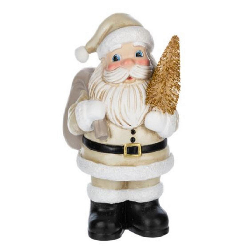 Ganz Santa with Tree Christmas Figurine Large 13 Inch Multicolor Image