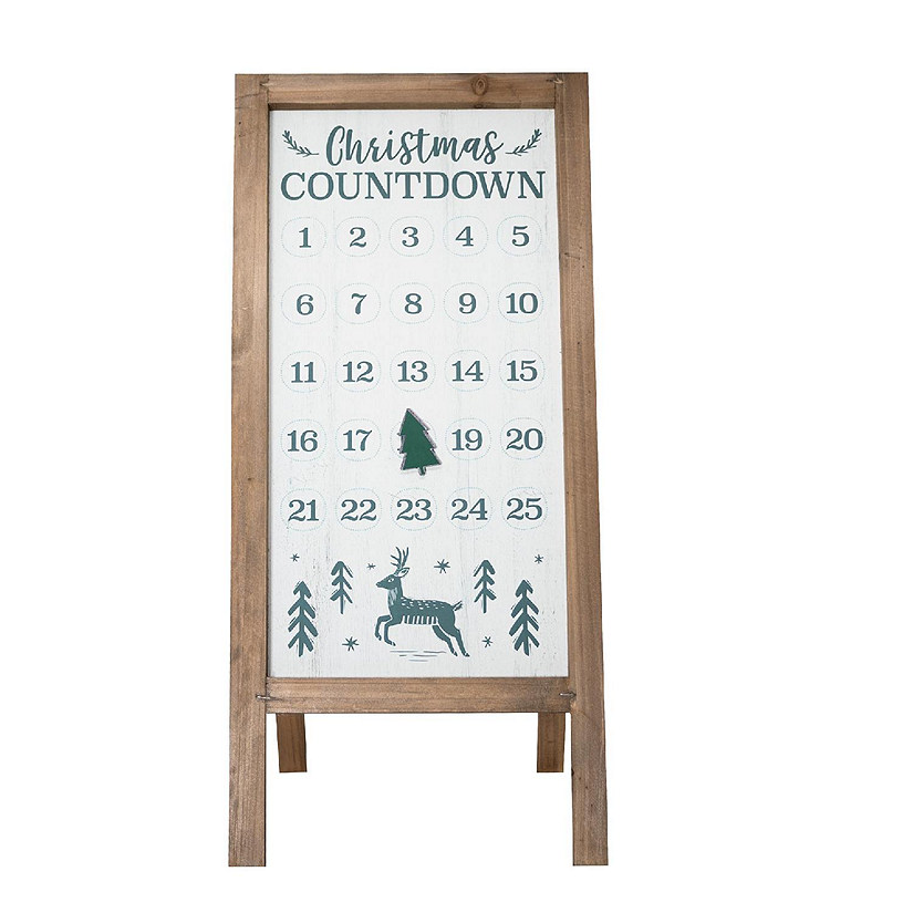Ganz Wintergreen Christmas Holiday Advent Calendar With Magnetic Tree Marker Image