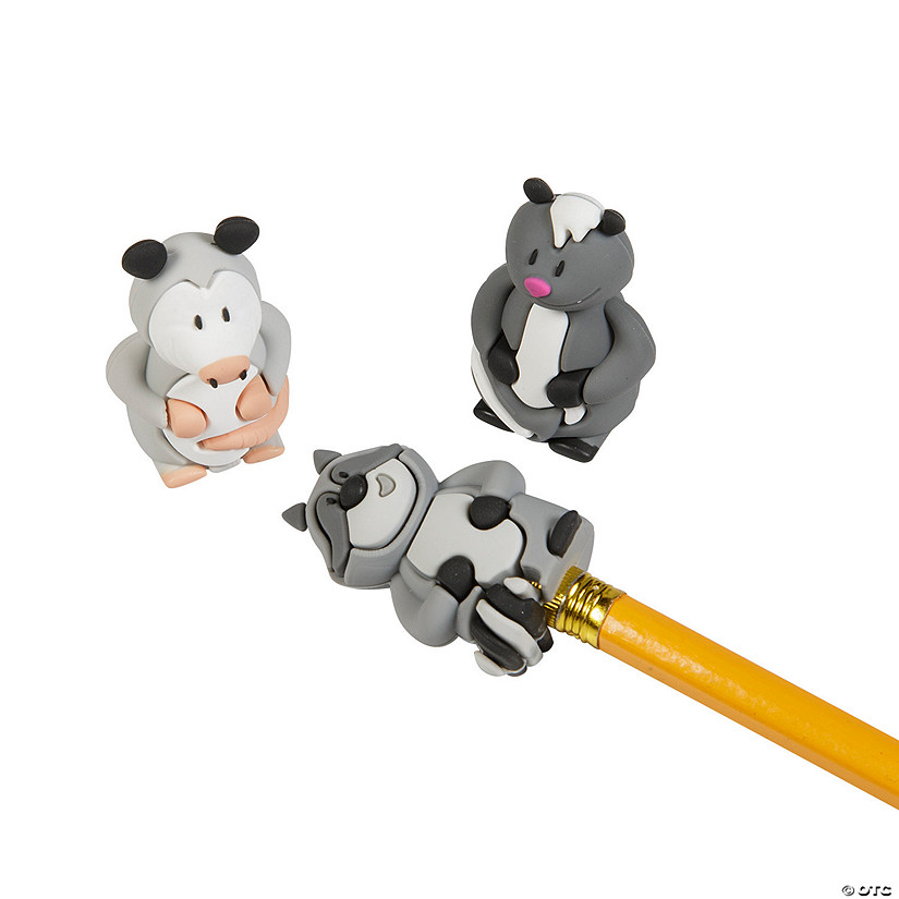 Garbage Critters Pencil Toppers - 24 Pc. Image