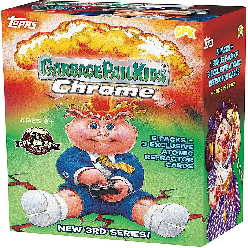 Garbage Pail Kids 2020 Topps Chrome 3rd Series Blaster Box  5 Packs Image