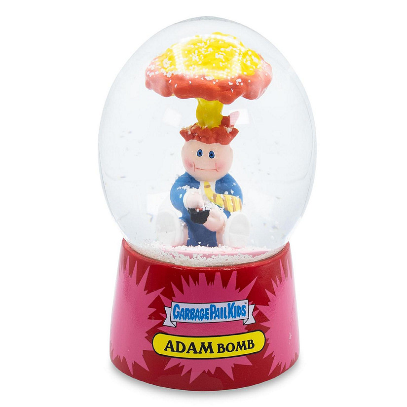 Garbage Pail Kids Adam Bomb Collectible Snow Globe  4 Inches Tall Image