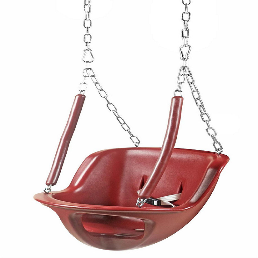 Garden Elements True Form Plastic Outdoor Toddler Swing Attachment For Playgrounds And Swingsets