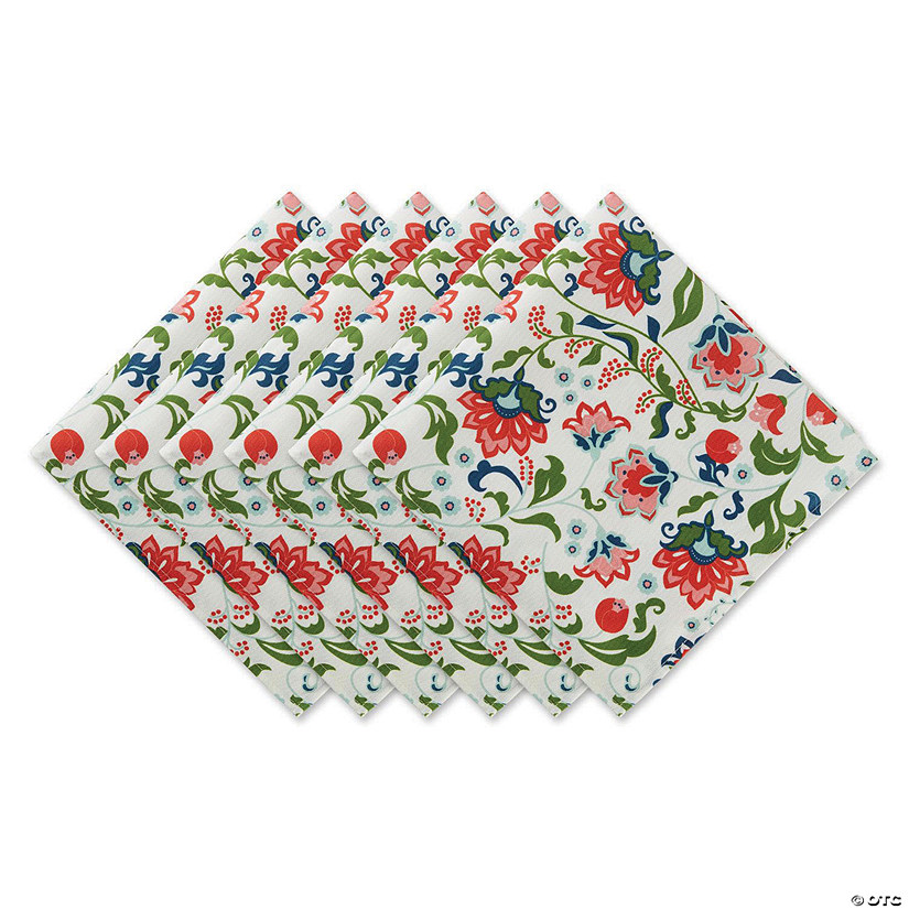 Garden Floral Print Outdoor Napkin (Set Of 6) Image