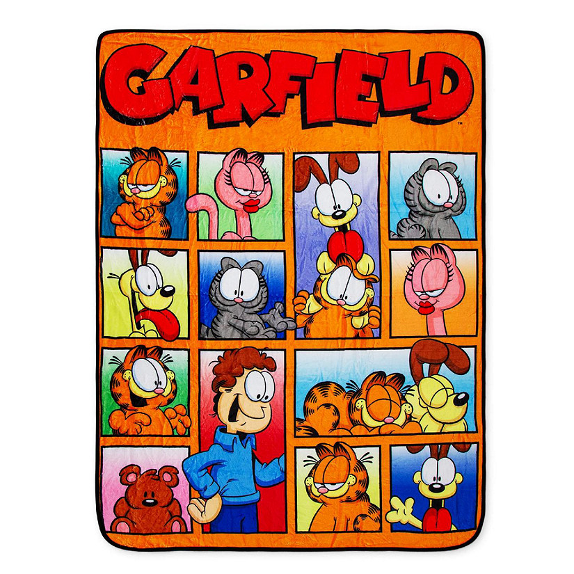 Garfield and Friends Fleece Throw Blanket  45 x 60 Inches Image