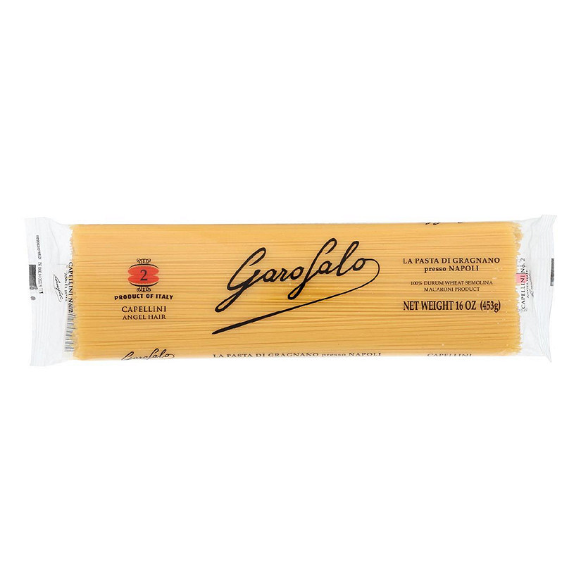 Garofalo Capellini Angel Hair Semolina Pasta - Case of 20 - 16 oz. Image