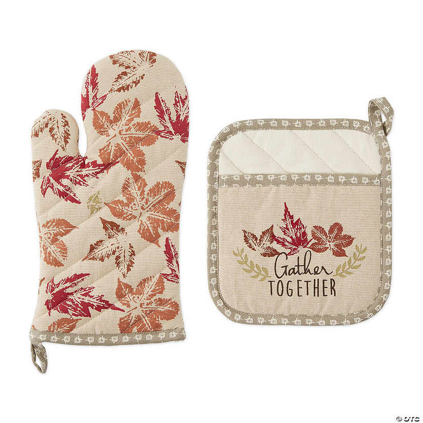 Gather Together Oven Mitt &amp; Potholder Set Image