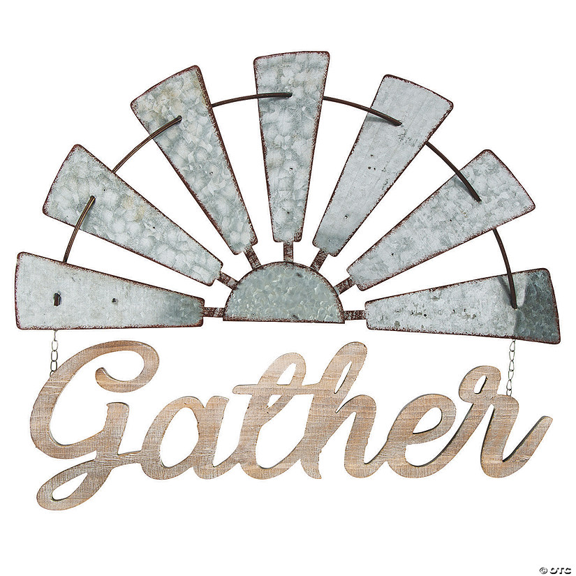 Gather Windmill Wall D&#233;cor Sign Image