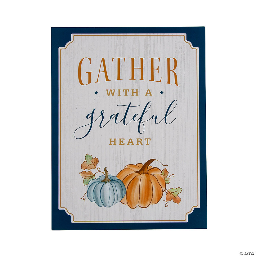Gather with a Grateful Heart Sign Image