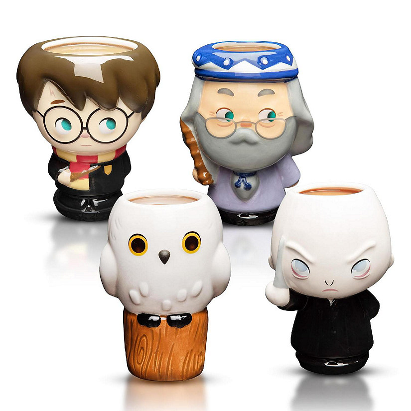 Geeki Tiki Harry Potter Cupful of Cute Ceramic Mug Set of 4 Image