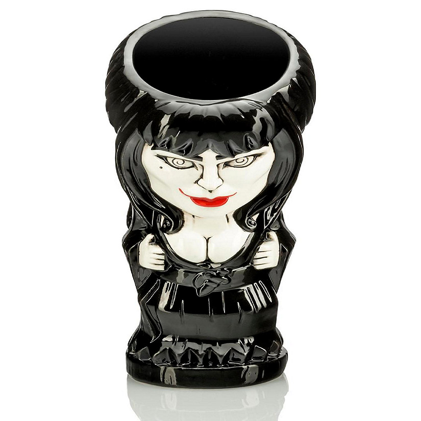 Geeki Tikis Elvira Mistress of the Dark Mug  Tiki Style Cup  Holds 20 Ounces Image