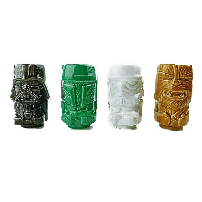 Geeki Tikis Star Wars Ceramic Mini Muglet 4-Pack  Each Holds 2 Ounces Image